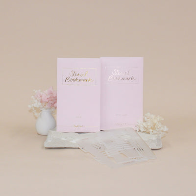 Snap-in Stencil 'Today' Bookmark - Rose Gold