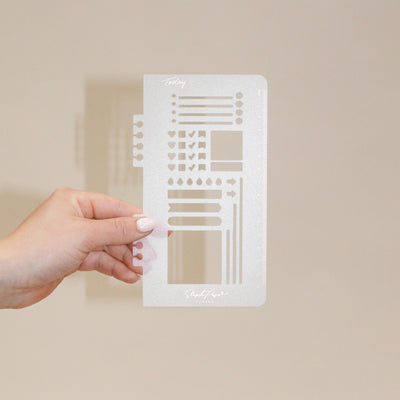 Snap-in Stencil 'Today' Bookmark - Rose Gold