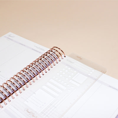 Snap-in Stencil 'Today' Bookmark - Rose Gold
