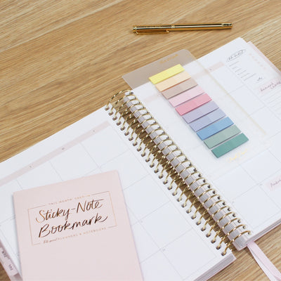 Snap-in 'This Month' Sticky Note Bookmark - Gold