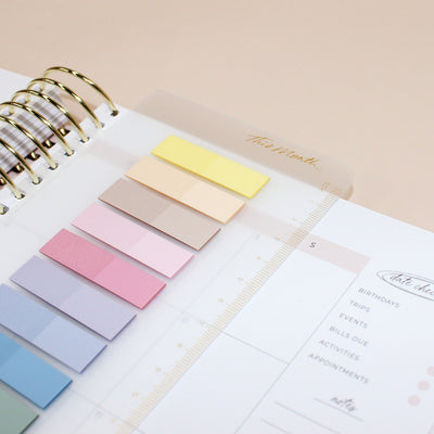 Snap-in 'This Month' Sticky Note Bookmark - Gold