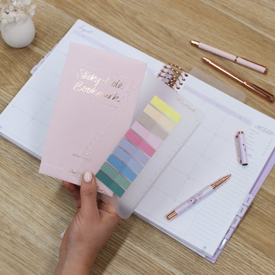 Snap-in 'This Month' Sticky Note Bookmark - Rose Gold