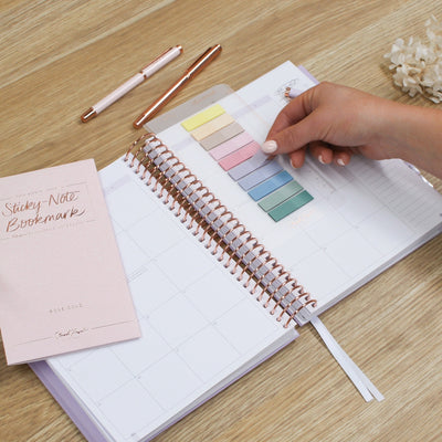 Snap-in 'This Month' Sticky Note Bookmark - Rose Gold