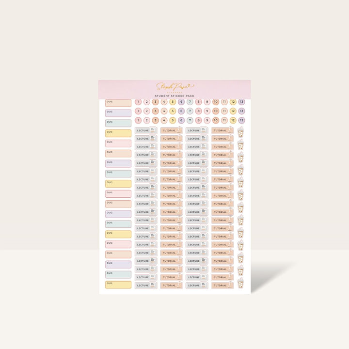 Student Sticker Pack