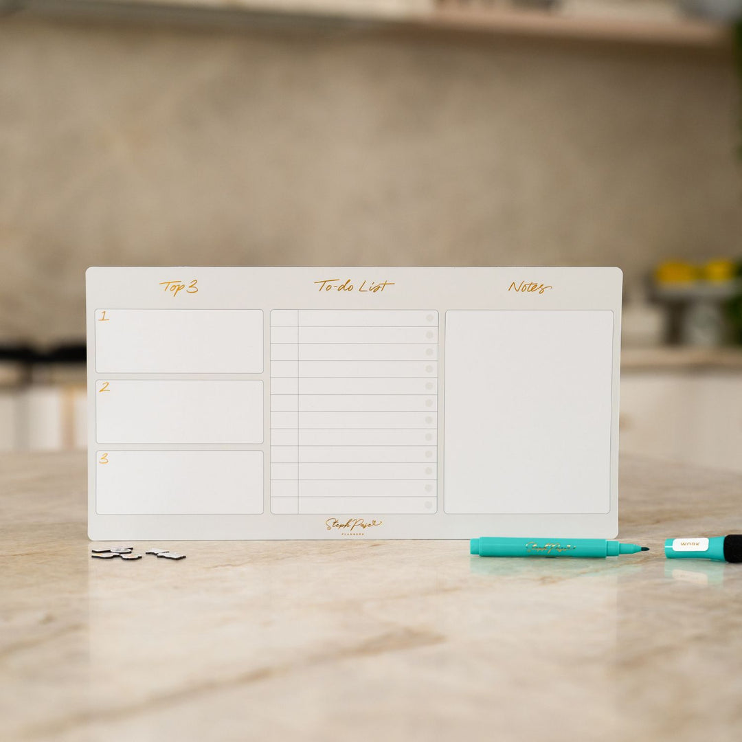 To-Do List Planner Magnet - Soft Grey