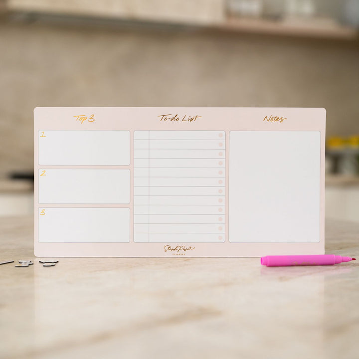 To Do List Planner Magnet - Soft Blush
