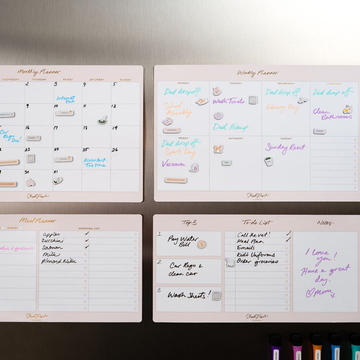 To Do List Planner Magnet - Soft Blush