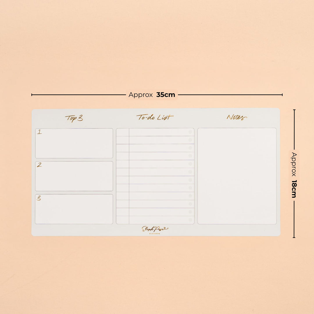 To-Do List Planner Magnet - Soft Grey