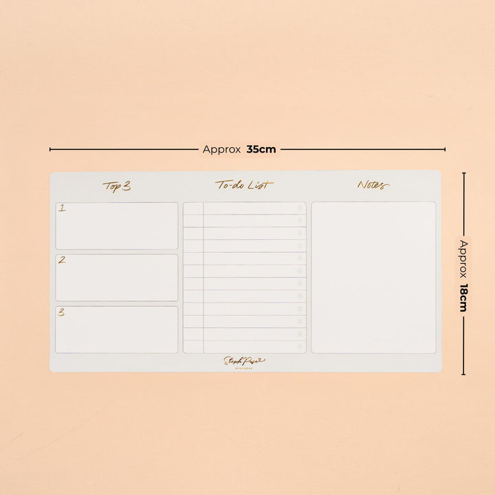 To-Do List Planner Magnet - Soft Grey