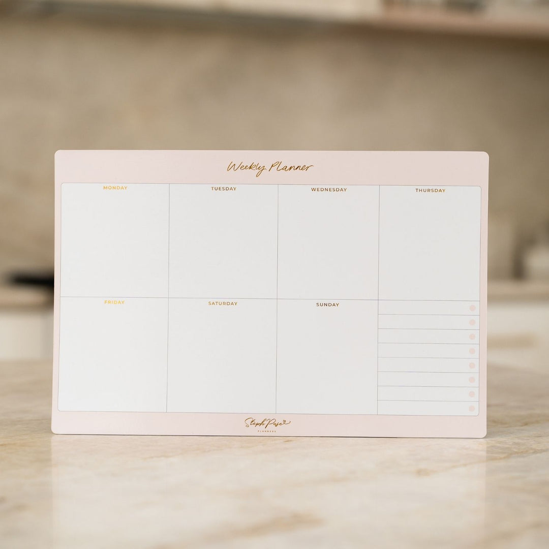 Weekly Planner Magnet - Soft Blush