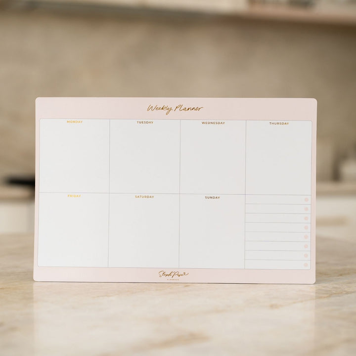 Weekly Planner Magnet - Soft Blush