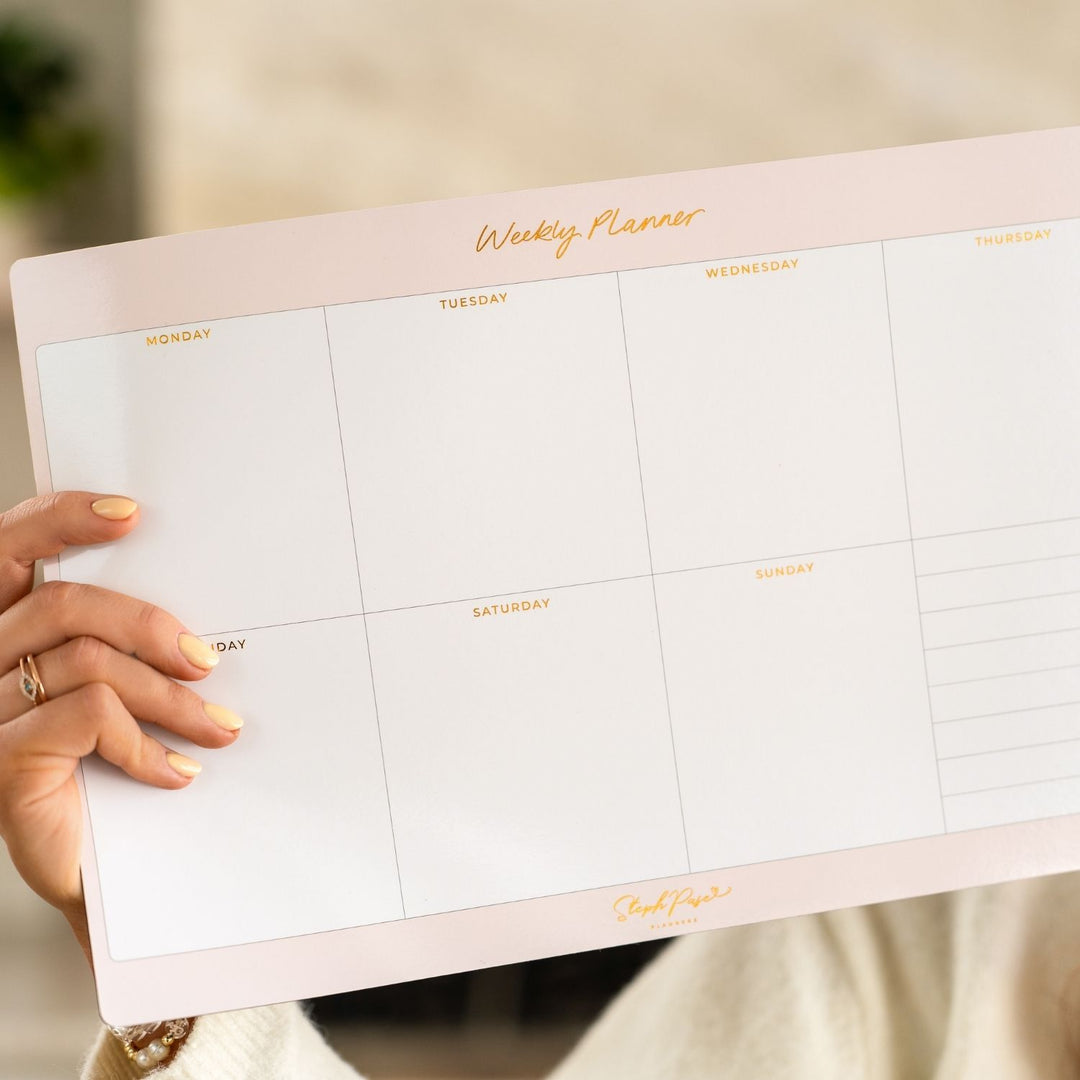 Weekly Planner Magnet - Soft Blush