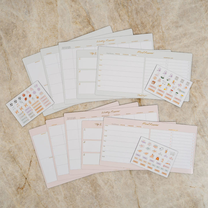 Meal Planner Magnet - Soft Blush