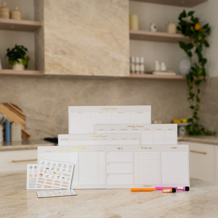 Meal Planner Magnet - Soft Grey