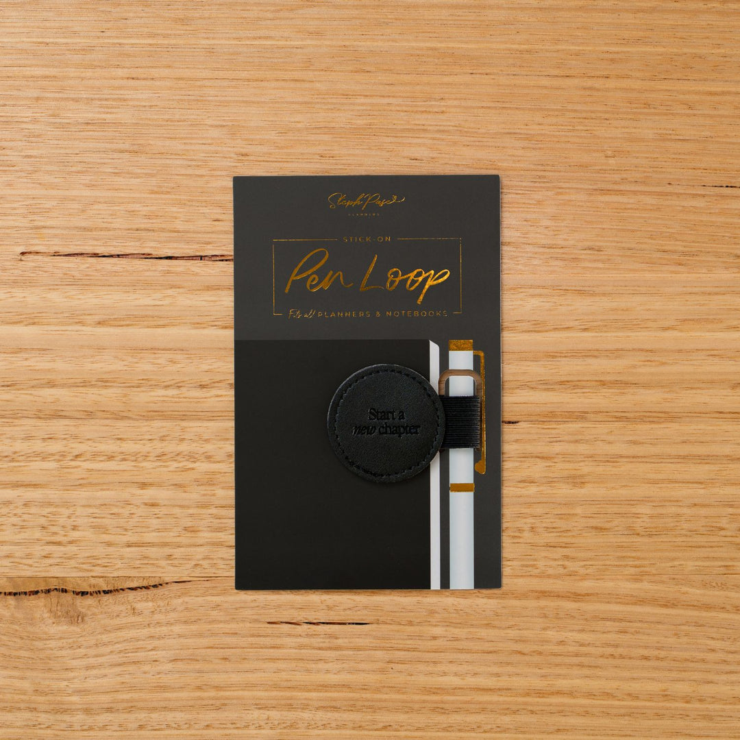 Stick-on Pen Loop - Black