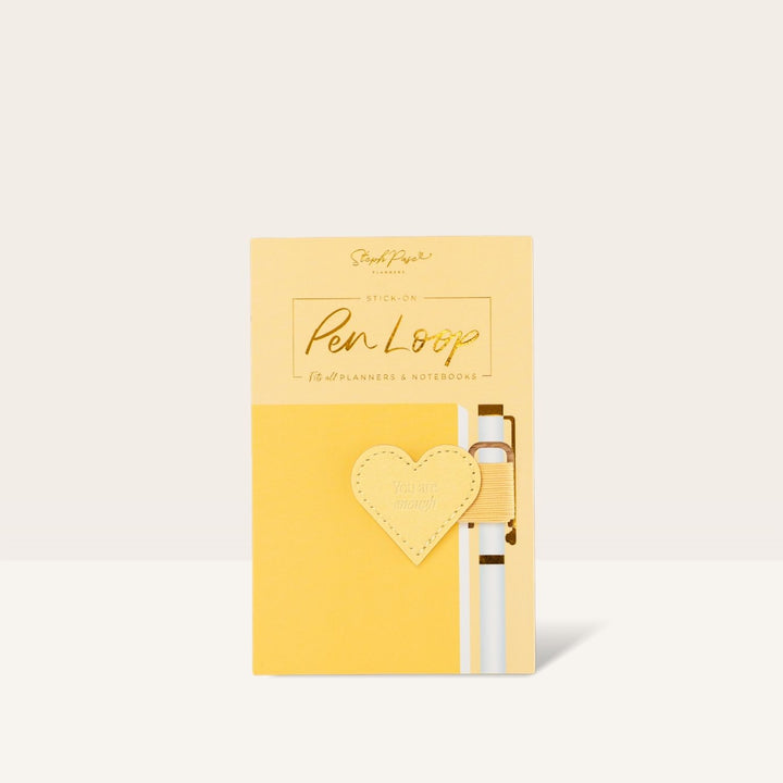 Stick-on Pen Loop - Butter Yellow