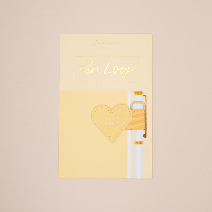 Stick-on Pen Loop - Butter Yellow