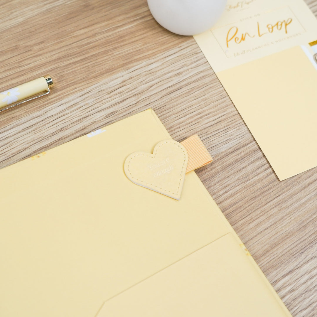 Stick-on Pen Loop - Butter Yellow