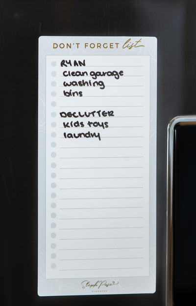 Grey Don't Forget List Magnet