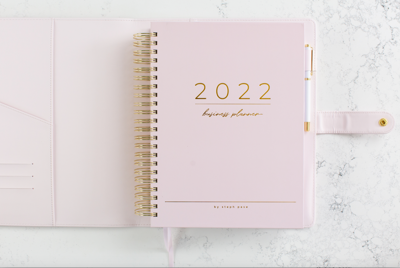 Blush Leather Planner Cover (Business & Teacher)